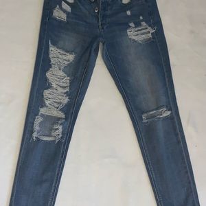 American Eagle Denim Blue Jeans - Size 2 long-Outfitters